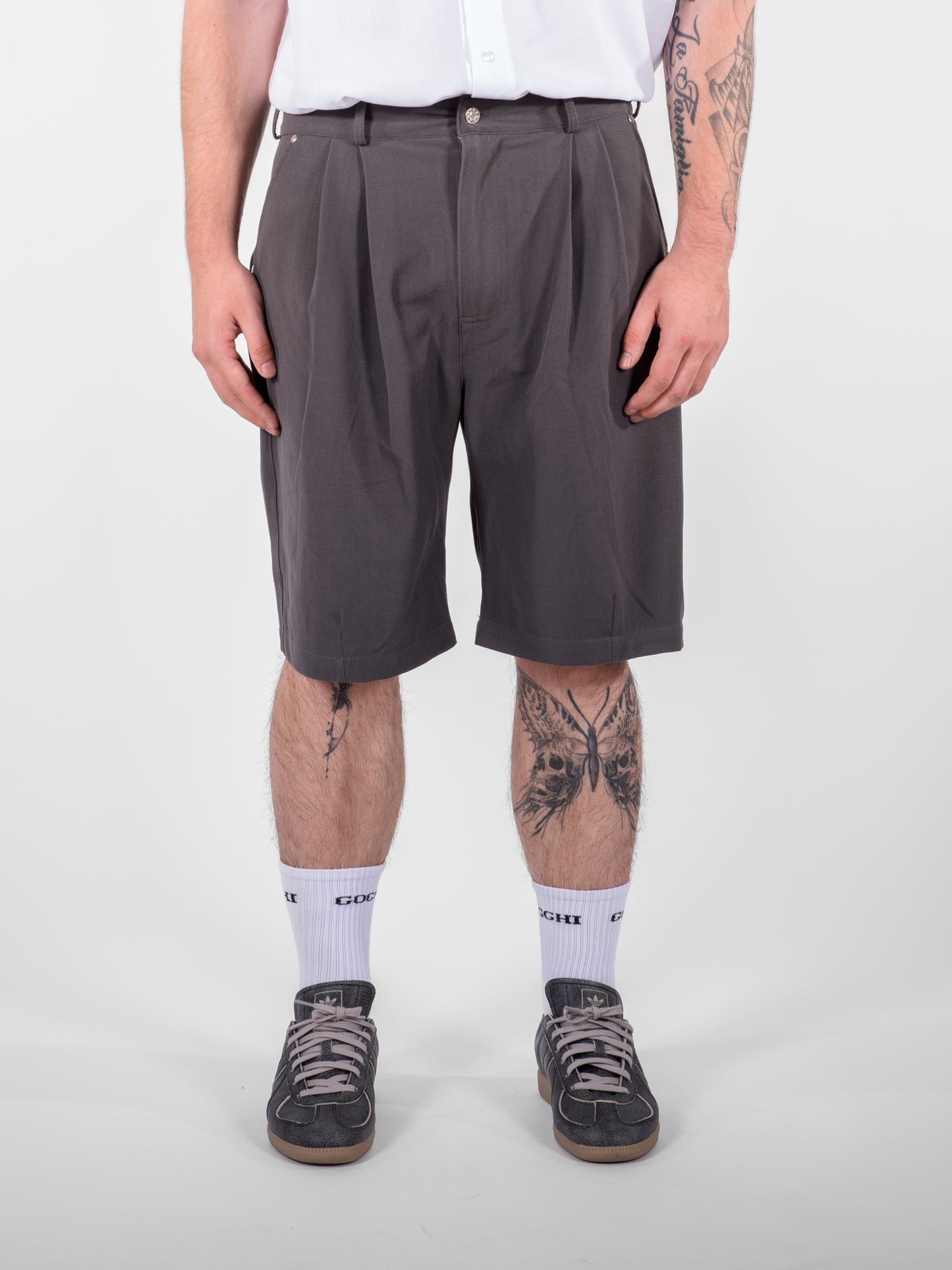 Double Pleated Shorts