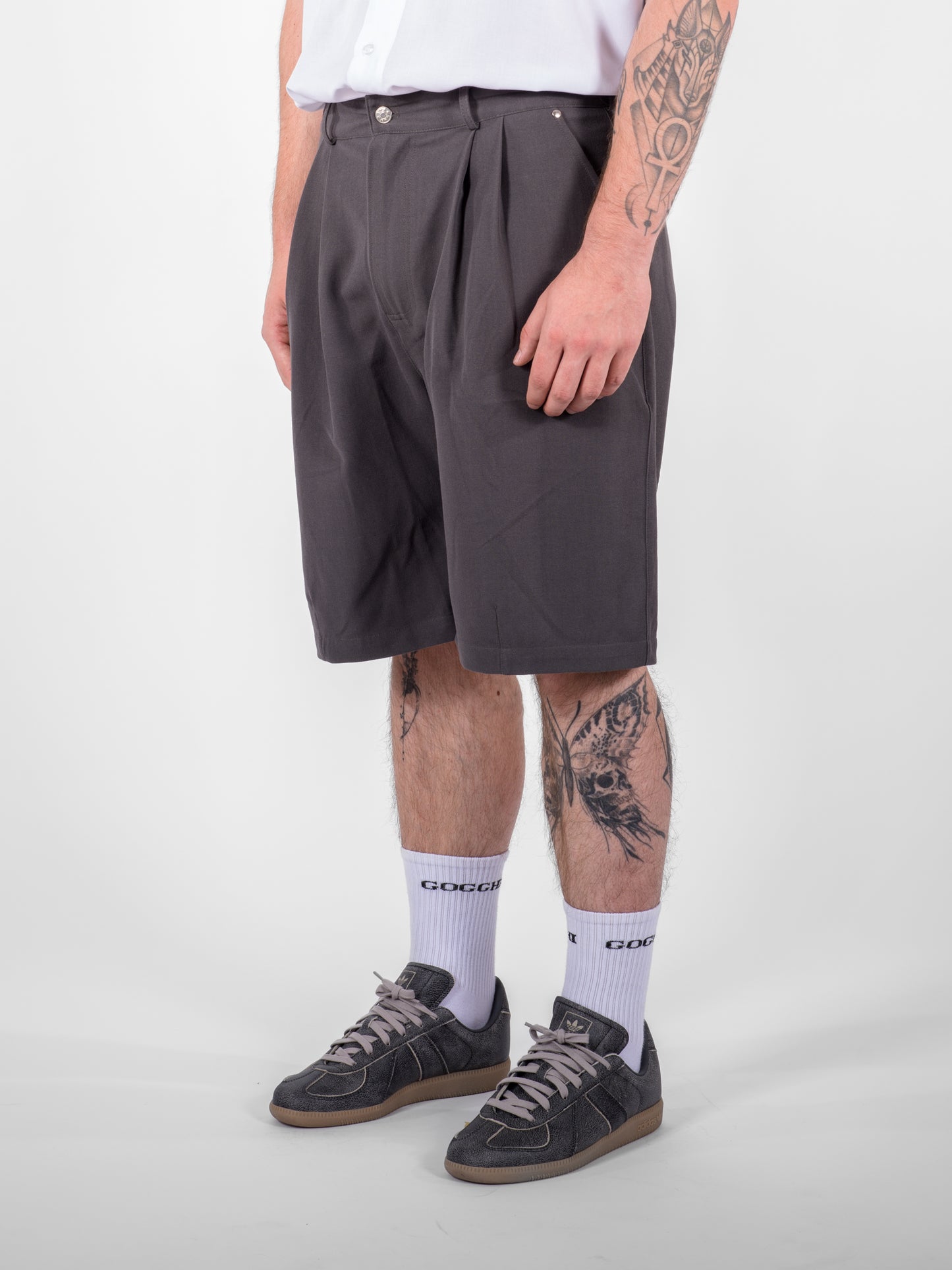 Double Pleated Shorts