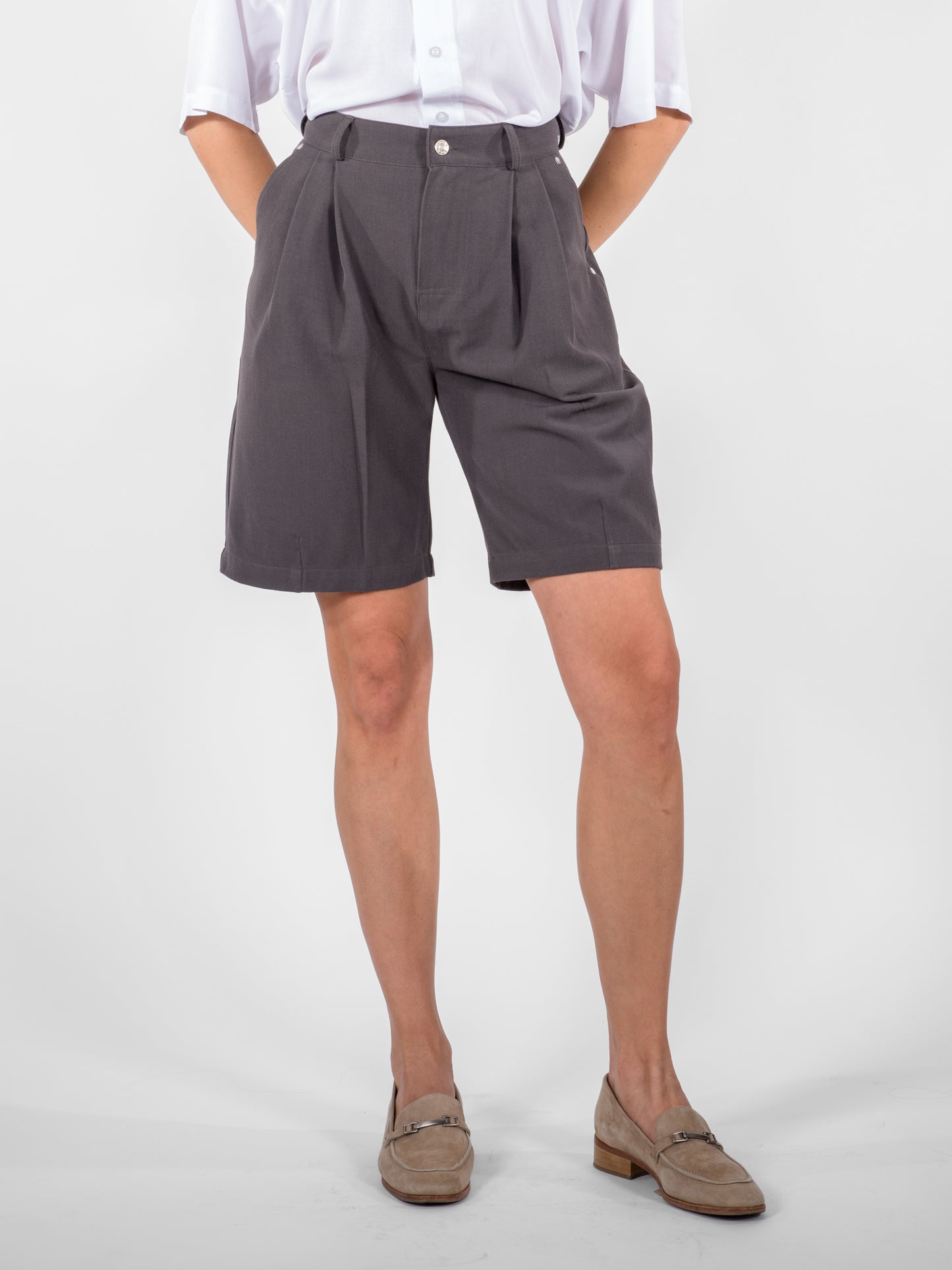Double Pleated Shorts