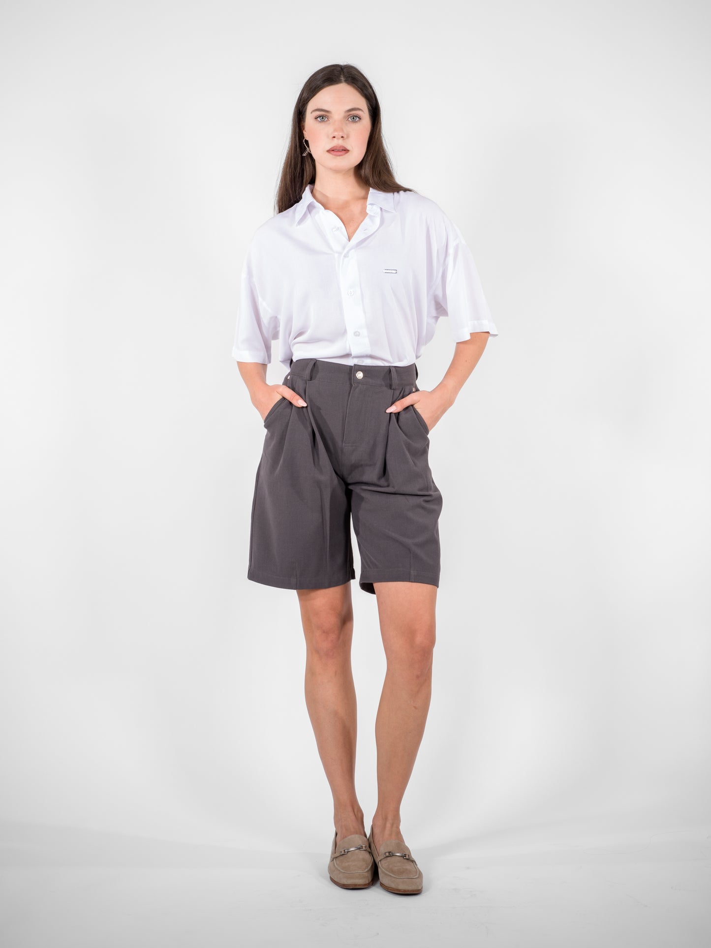 Double Pleated Shorts