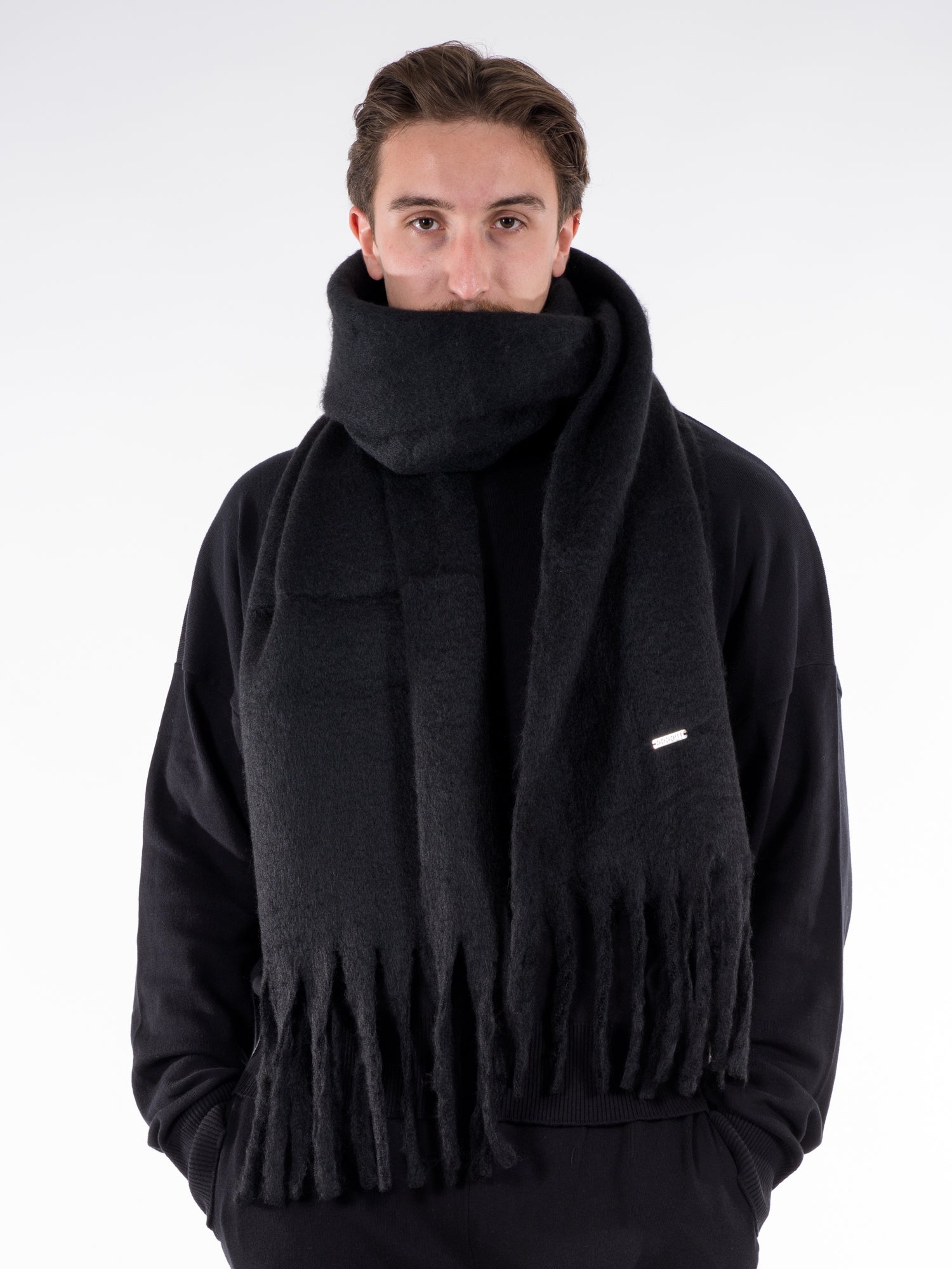 Mohair Scarf Black – GOGGHI
