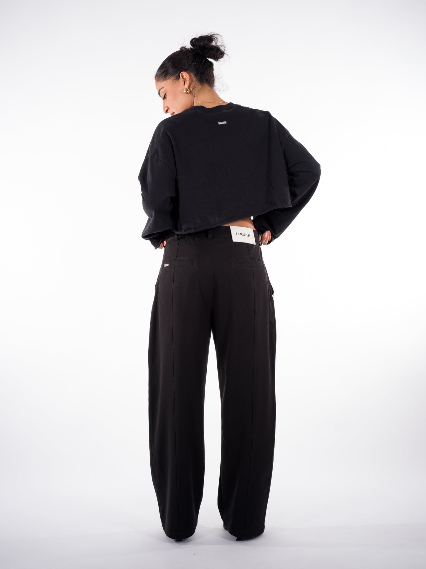 Crop Long Sleeve Black