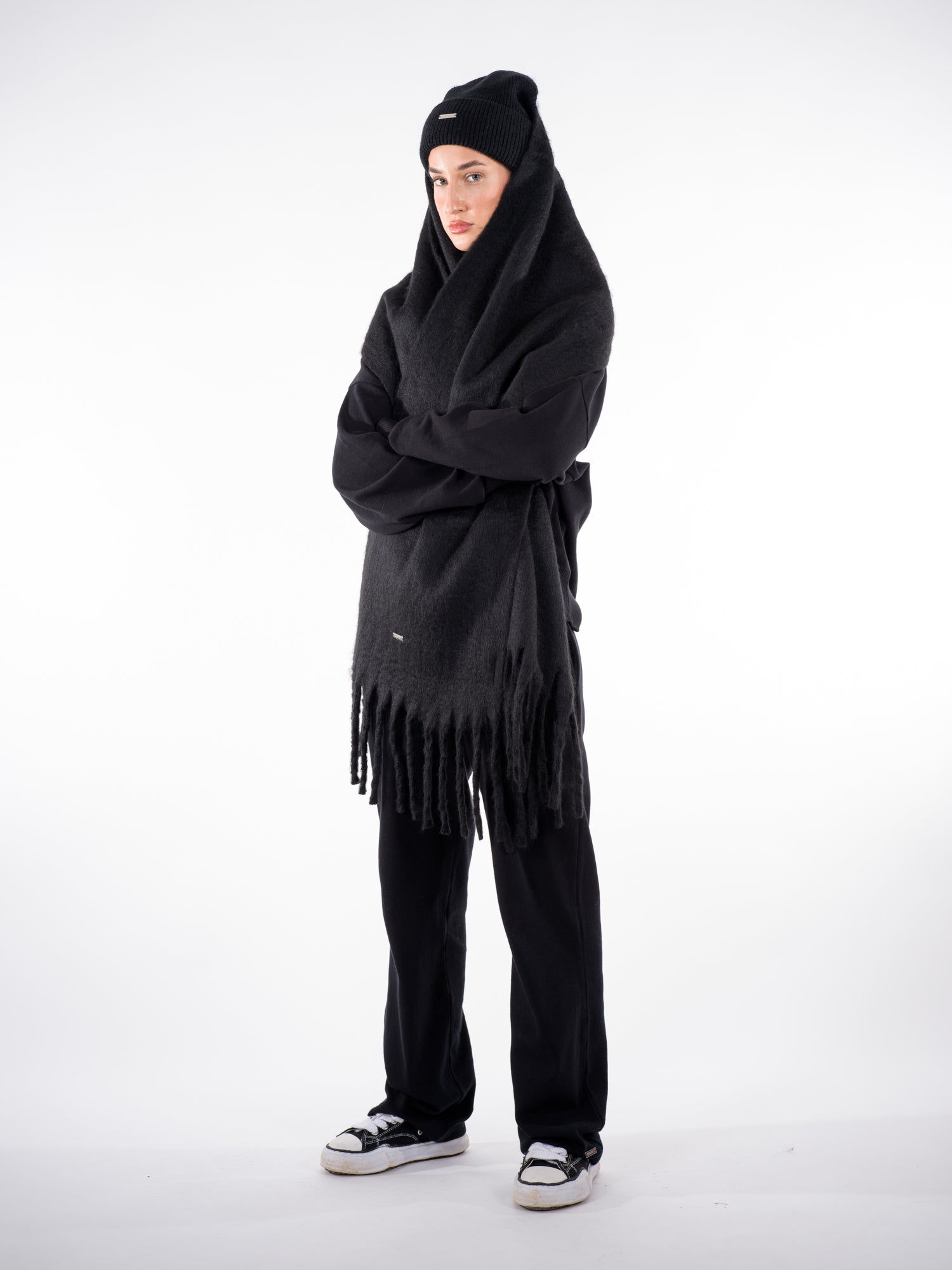 Mohair Scarf Black – GOGGHI