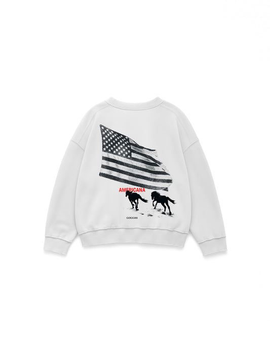 Americana Sweatshirt White