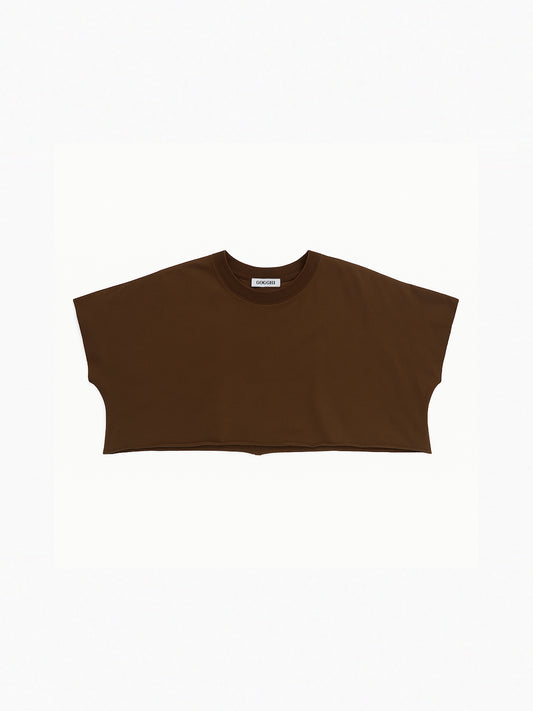 Crop T-Shirt Brown