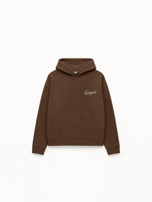 Cropped Hoodie Brown