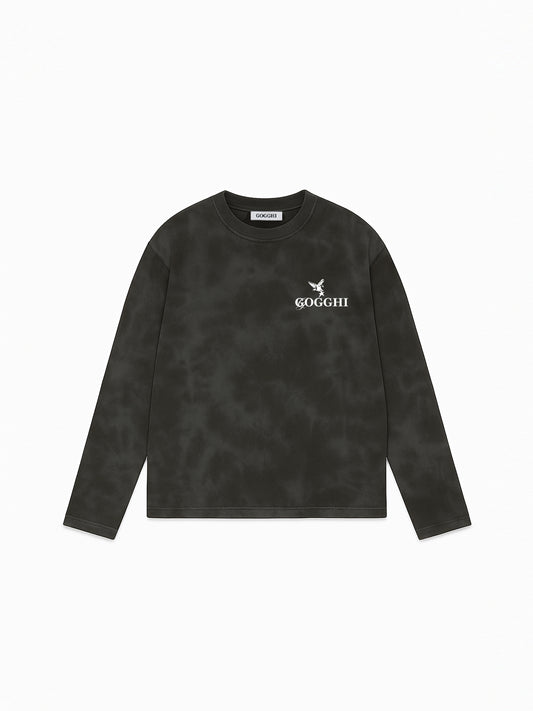 Long Sleeve T-Shirt Vintage Black