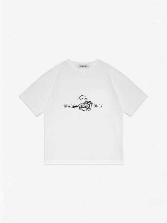 T-Shirt Howdy Honey White
