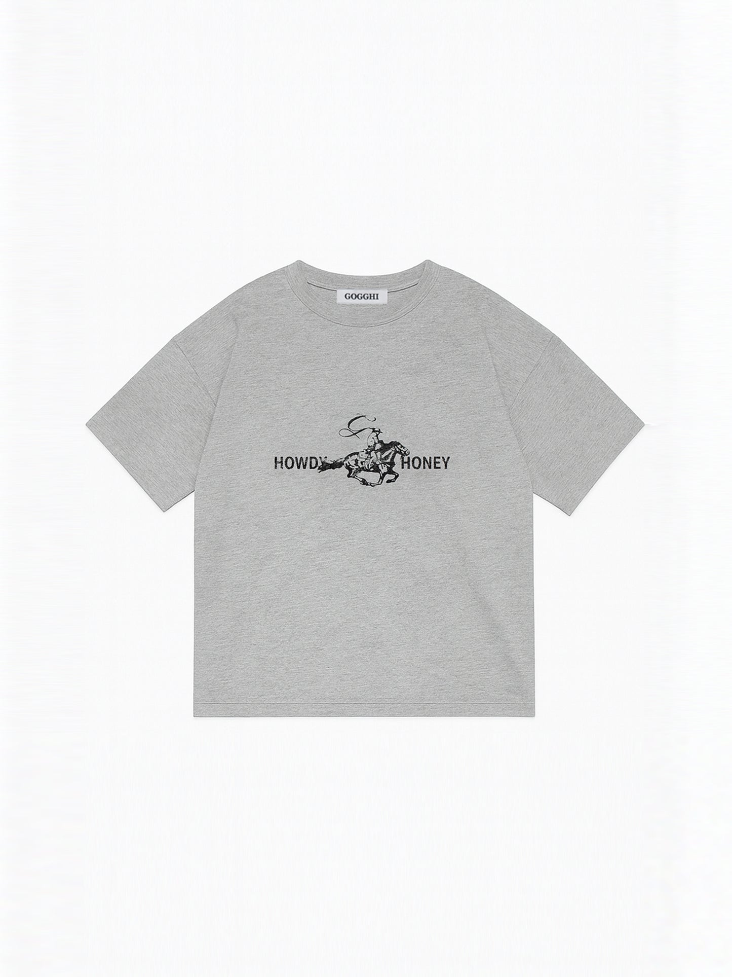 T-Shirt Howdy Honey Grey