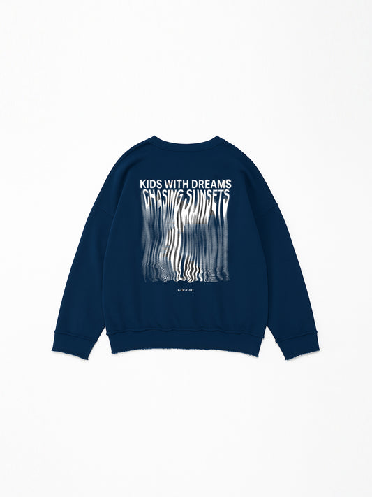 Kids With Dreams Sweatshirt Cobalt Blue
