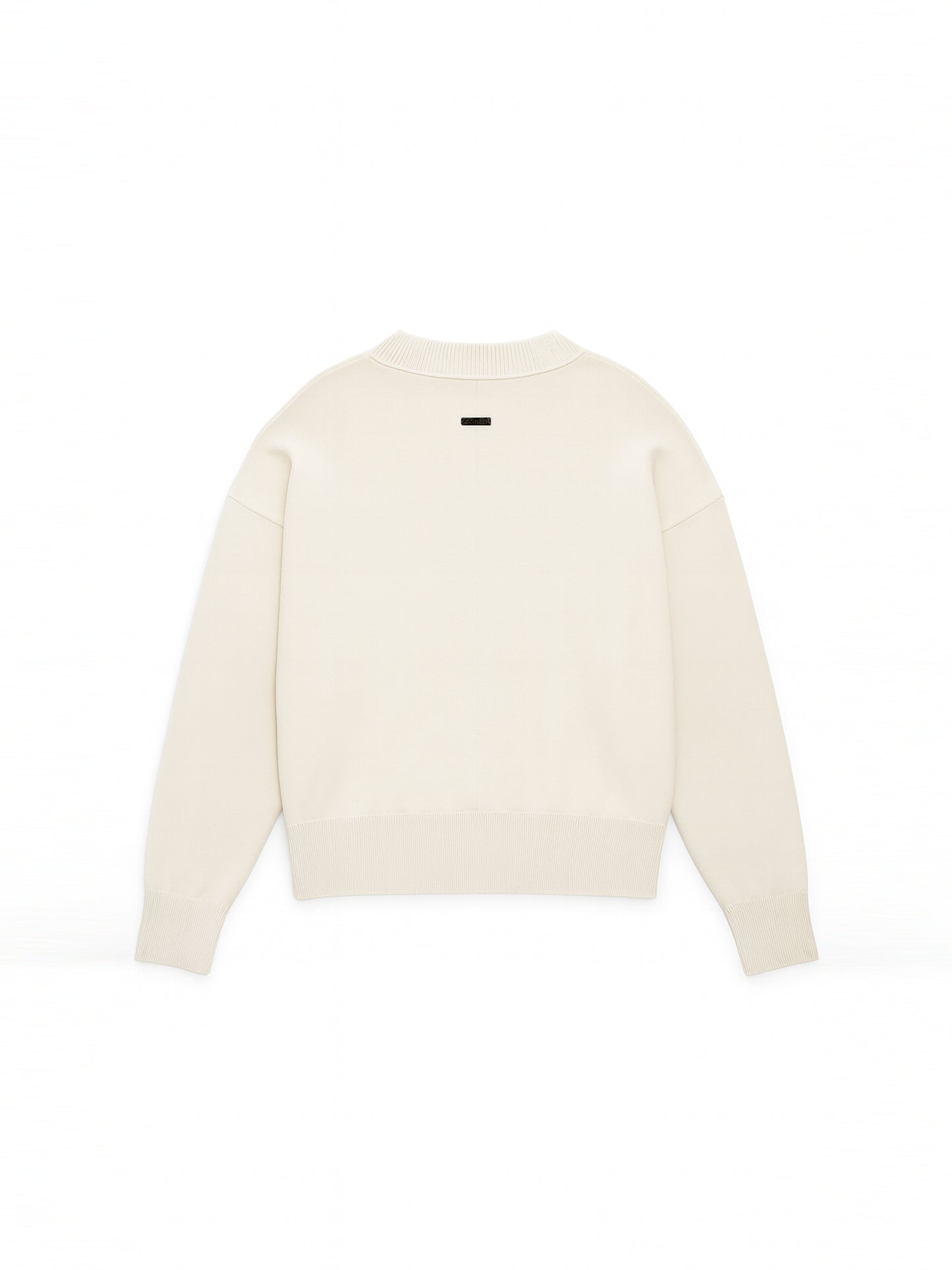 Fine Knit Sweater & Pants Set Cream