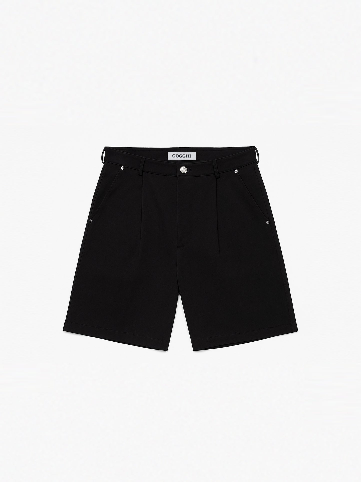 Pleated Shorts Black
