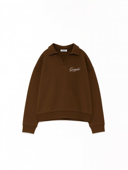 Polo Sweat Brown
