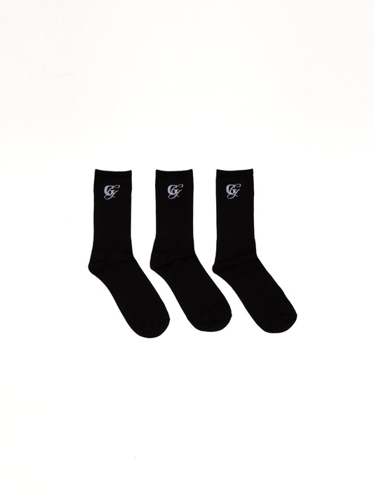 Signature Tennis Socks Black