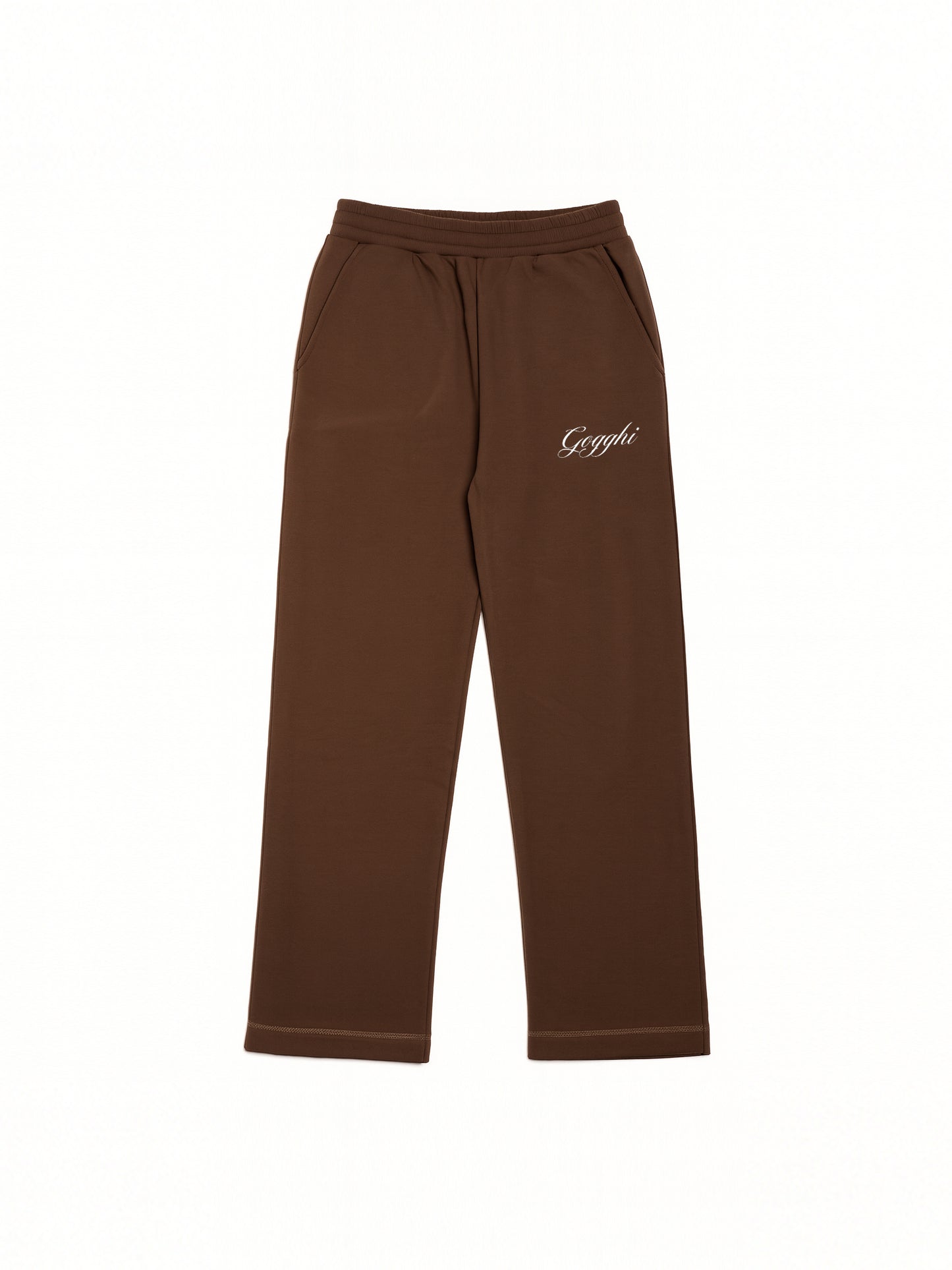Straight Leg Sweatpants Brown