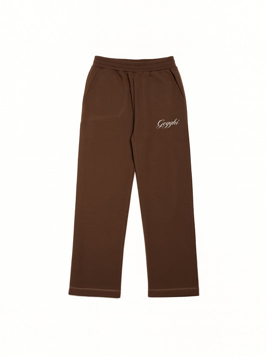 Straight Leg Sweatpants Brown